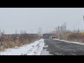 CN ET44AC 3053 Leads Sudbury Local Train 598 To Set Off A GP9RM