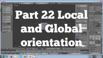 3 minutes blender tutorial for absolute beginner - Part 22 Local and Global orientation