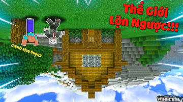 THỬ THÁCH 1 NGÀY SỐNG TRONG THẾ GIỚI LỘN NGƯỢC SIÊU KHÓ TRONG MCPE | Thử Thách SlenderMan