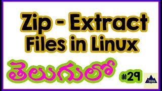 Zip Files in Linux | Extract files in CentOS| Linux Tutorial for Beginners In Telugu screenshot 3