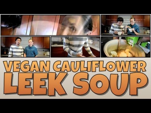 Vegan Cauliflower Leek Soup