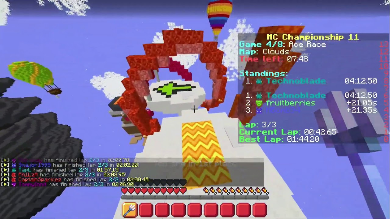 Technoblade Beats The Ace Race Record In MCC 11