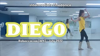 Diego Linedance| Intermediate| Demo | 중급라인댄스 | ⭐KSLDA 교육위원 이희선