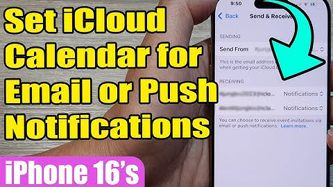 🔔 Never Miss an Event! Set iCloud Calendar for Email or Push Notifications on iPhone 16/iOS 18 💡