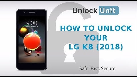 HOW TO UNLOCK LG K8 (2018)