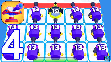 Shooting Tower: Merge Defense - Gameplay Walkthrough Part 4 Levels 51-60 (iOS,Android Gameplay)