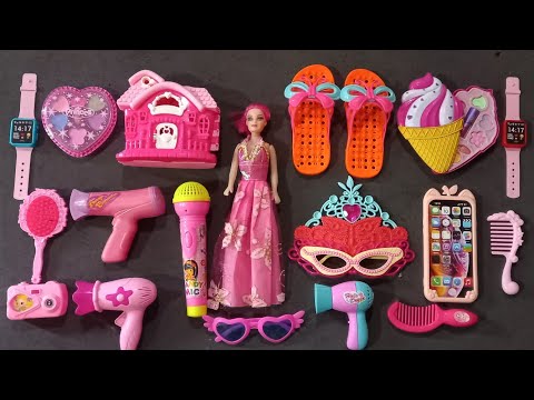 5 Minutes Satisfying w/ Unboxing Hello Kitty pink barbie doll makeup toys & fashion accessories