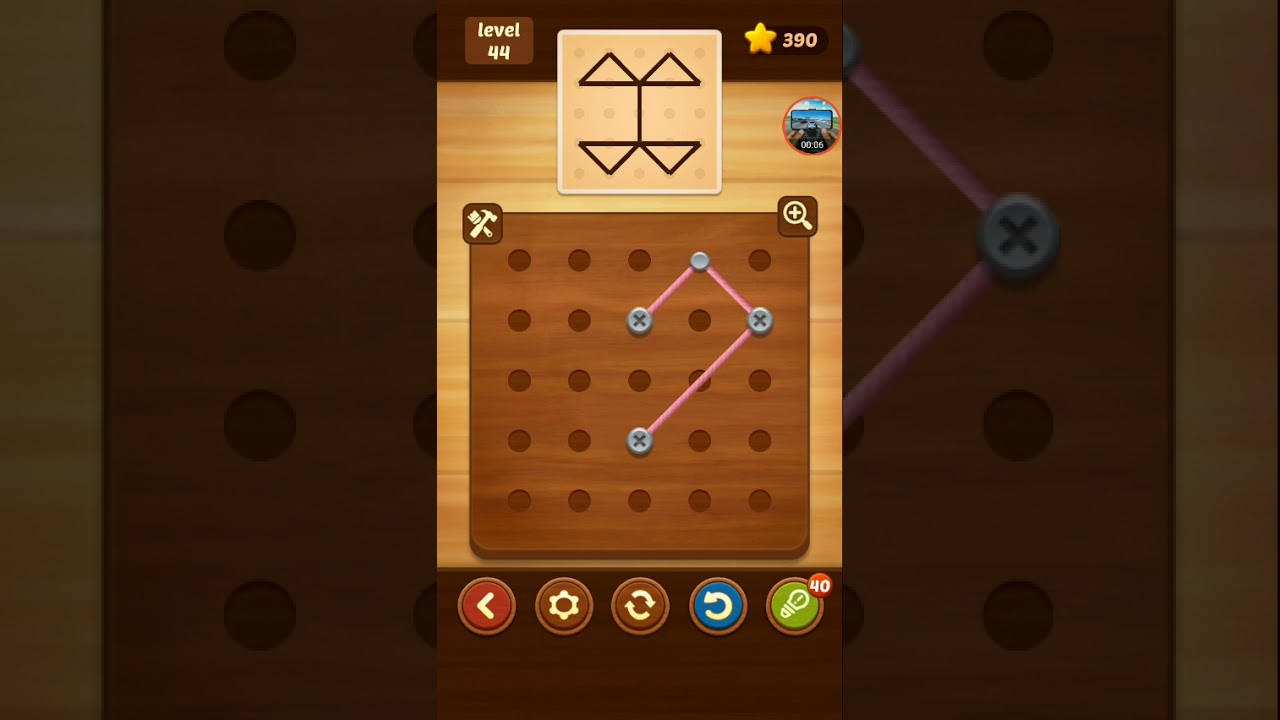 line puzzle string art Maple level 44