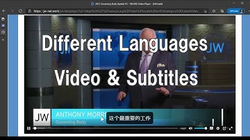 How to Choose different languages for video and subtitles and play in JW.ORG