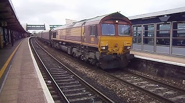 DB Schenker Class 66 no: 66105 @ Bristol Parkway {Coal Hoppers} 10/05/2013.