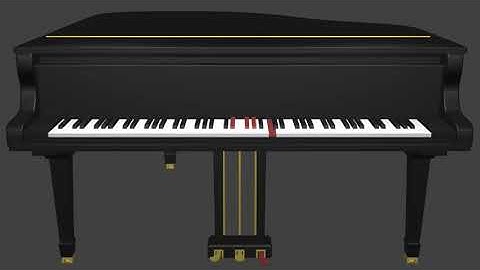 Blender MIDI Demo Claire de Lune (w/ colors)