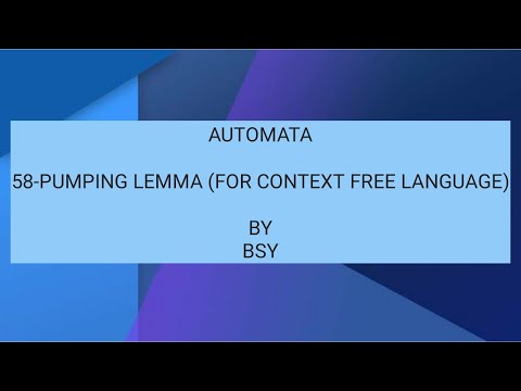 58-Pumping Lemma for