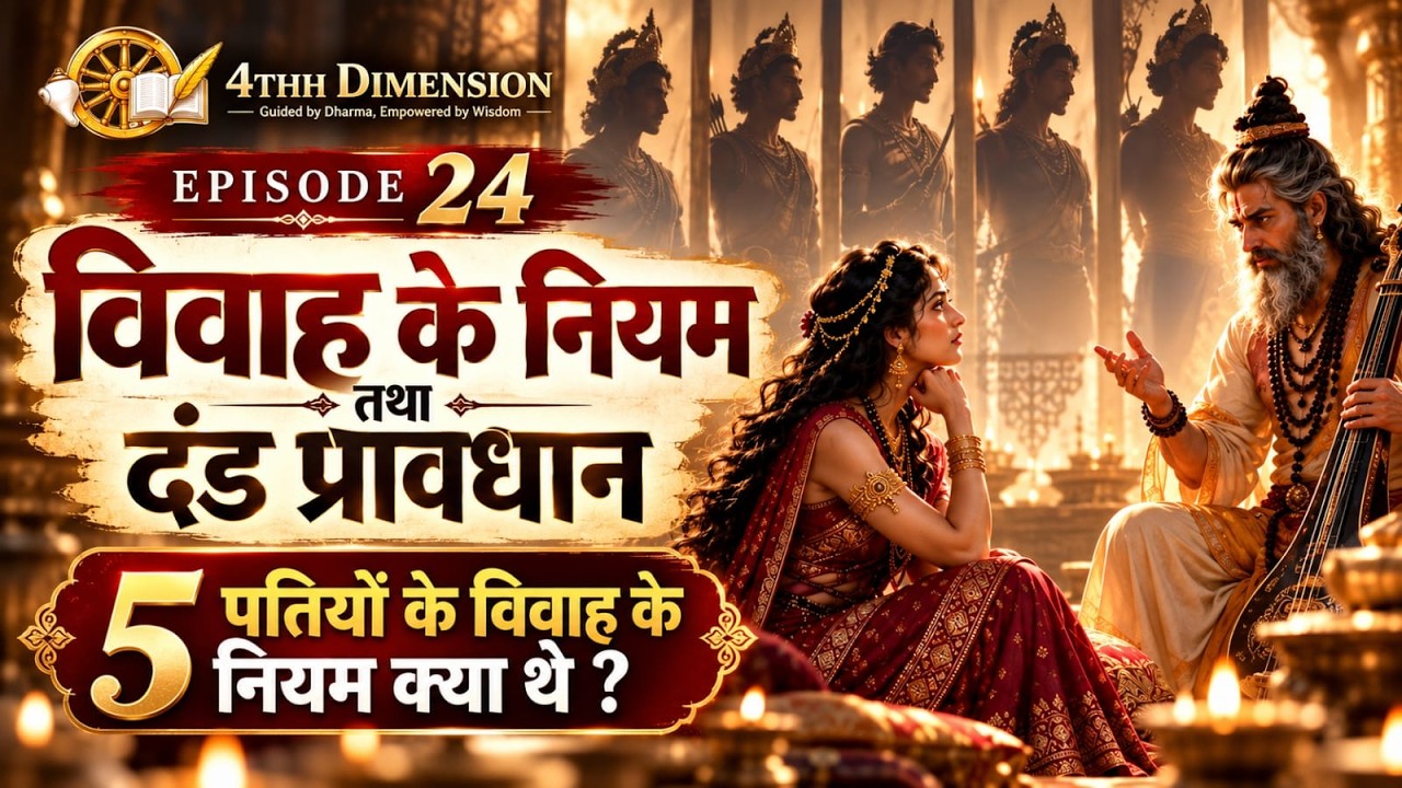द्रौपदी के 5 पतियों के विवाह के नियम और दंड क्या थे? | महाभारत Episode 24