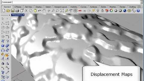 New in Rhino 5.0 Displacement Maps