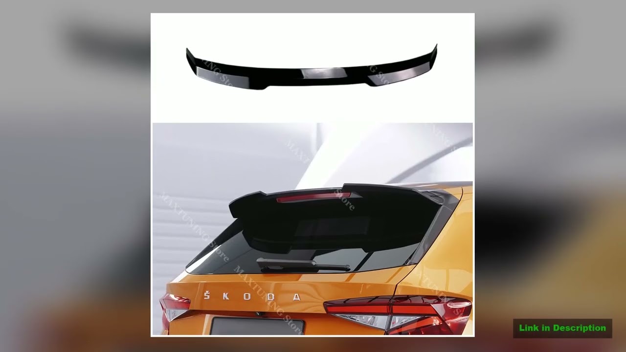 Maxton Style Rear Spoiler Cap For Skoda Fabia MK4 TSI MPI Monte Carlo 20212025 Trunk Roof Tail