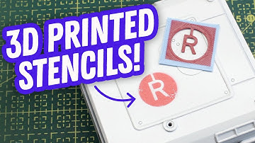 Sniper Spaceship - Part 14 - 3D printing some stencils!