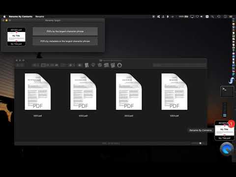 PDF title detect & rename tool "Rename by contents"