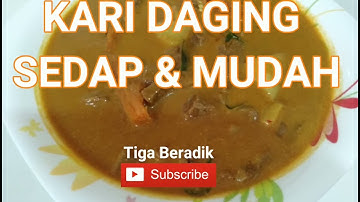 Cara Masak Kari Daging Sedap