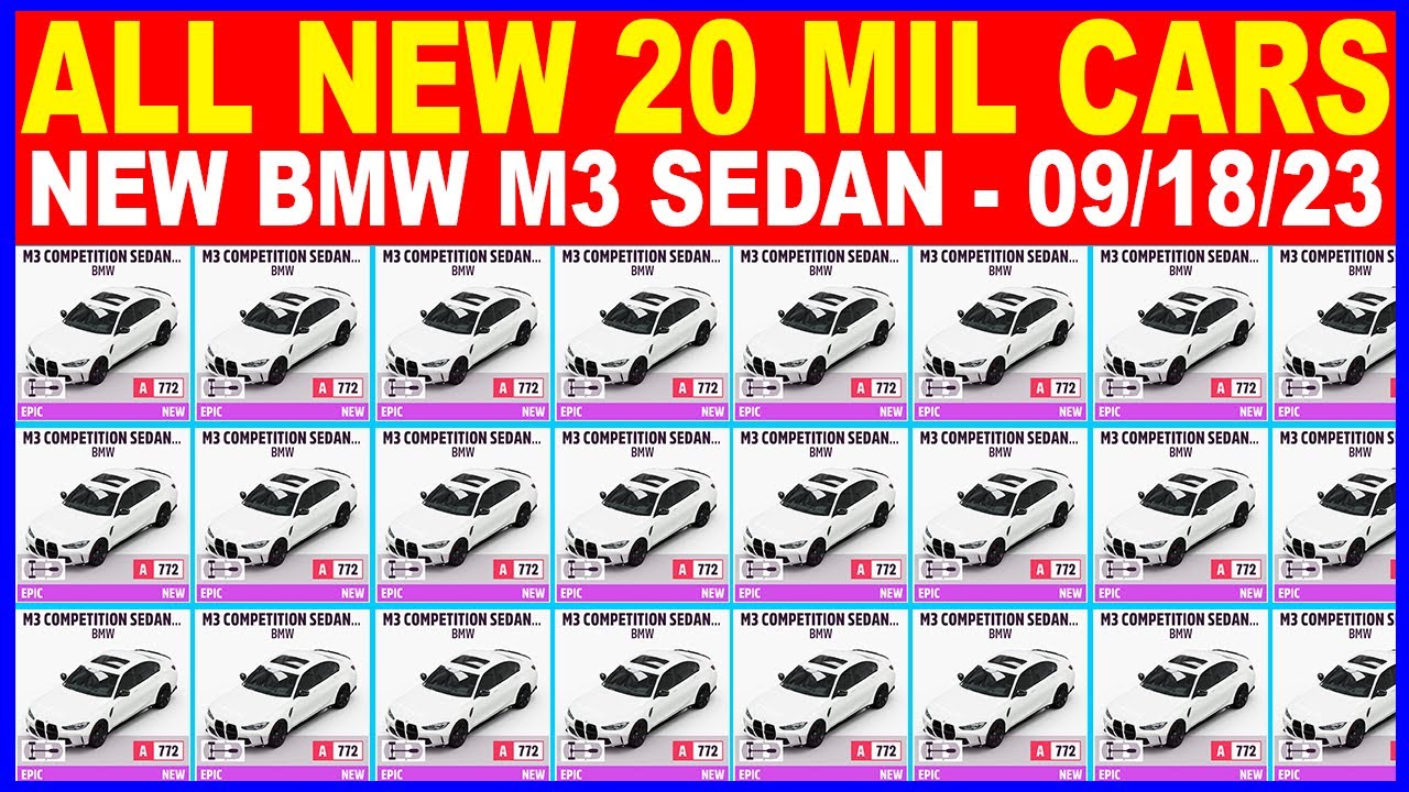 Forza Horizon 5 Auction House Sniping TOP 141 Rare Cars Price Update - New Car BMW M3 Sedan 2021