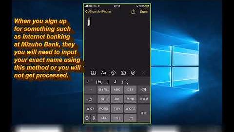 HOW TO TYPE HANKAKUKANA半角カナ on your iPhone - This will help you to sign up for internet banking!