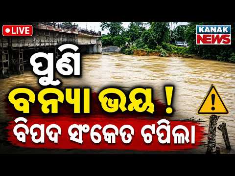 🔴LIVE ପୁଣି ବନ୍ୟା ! Odisha Flood Alert | Heavy Rain Raises Fresh Flood Concerns Across State