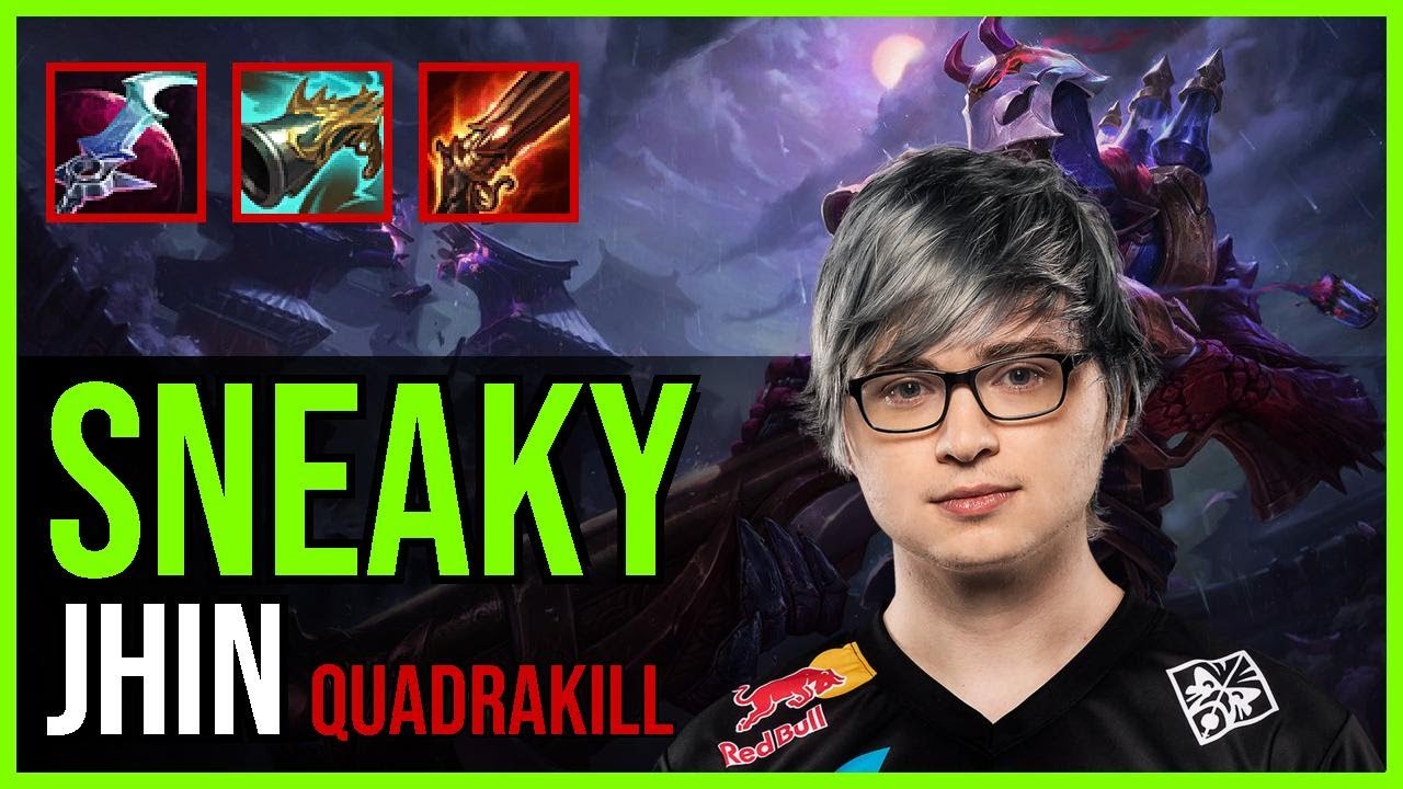 Sneaky - JHIN vs. APHELIOS ADC | NA Ranked | QUADRAKILL