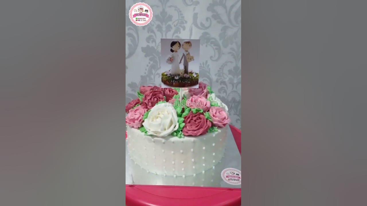 kue pengantin l wedding cake #kuepengantin #weddingcake #thalitacake #cake #blackforest  #brownies
