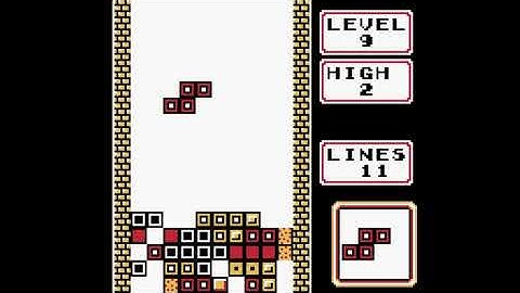Tetris (Game Boy Version) - Game B Longplay - Level 9 - High 2
