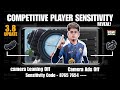 😎 BGMI Competitive Players Sensitivity Guide | BGMI 3.8 Update New Sensitivity Gyro / No Gyro!