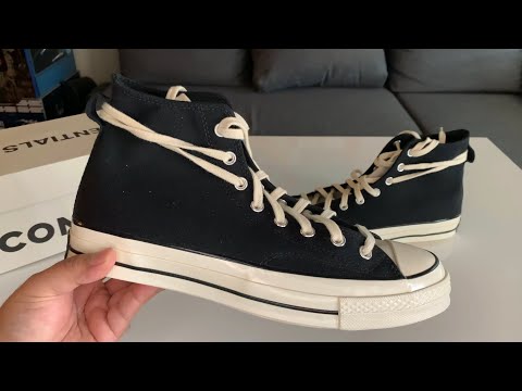 Fear of God Essentials X Converse Chuck 70 Black Unboxing