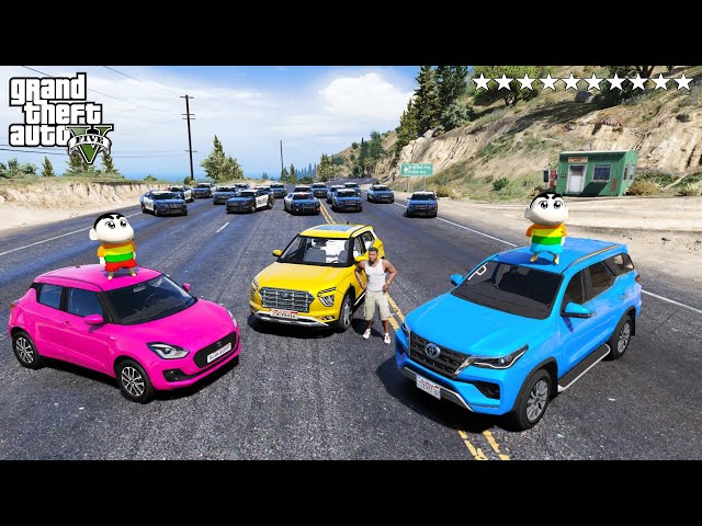 GTA 5 : Shinchan & Tinchan Stolen INDIAN Cars With Franklin in GTA 5|| gta 5 gameplay class=