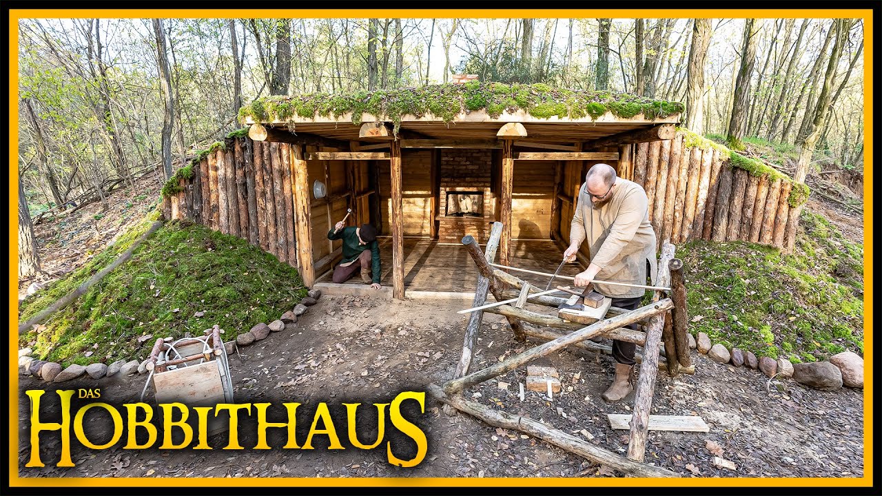 Das Hobbithaus - Viele Dinge passieren - Bushcraft Mega Shelter
