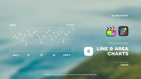 Apple Motion Template | Simple Line & Area Charts for FCPX