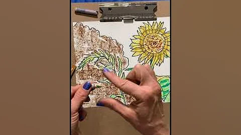 Adding oil pastels