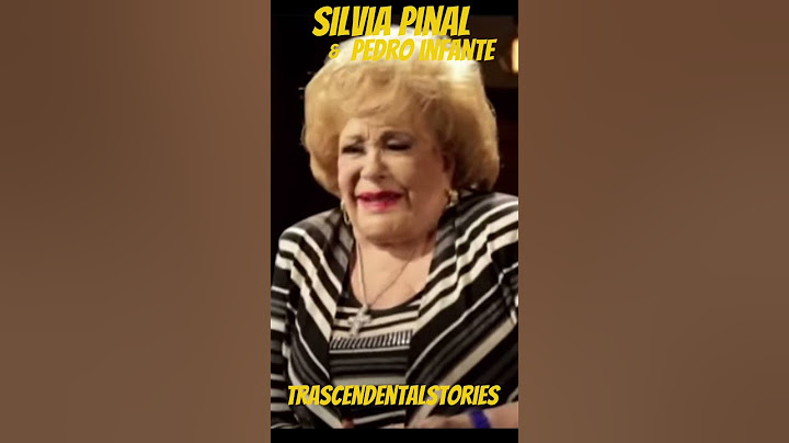 Silvia Pinal remembering Pedro Infante.