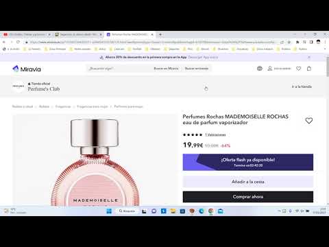 ¡Oferta Miravia! Perfume Rochas Mademoiselle Barato 19,99 ¡64 Dto! Opinión | Descuento