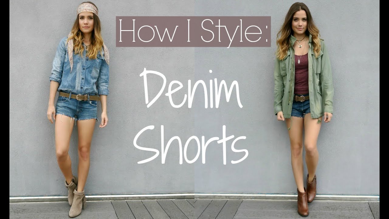 How to wear denim shorts with boots How to wear denim shorts with boots