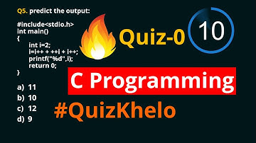 C Programming ( Quiz-0 | C Programming quiz by Afroz Academy