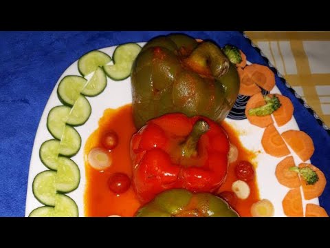 آموزش دلمه شكم پر فلفل دلمه اي توسط پروانه جواد خواهر جوادجوادي