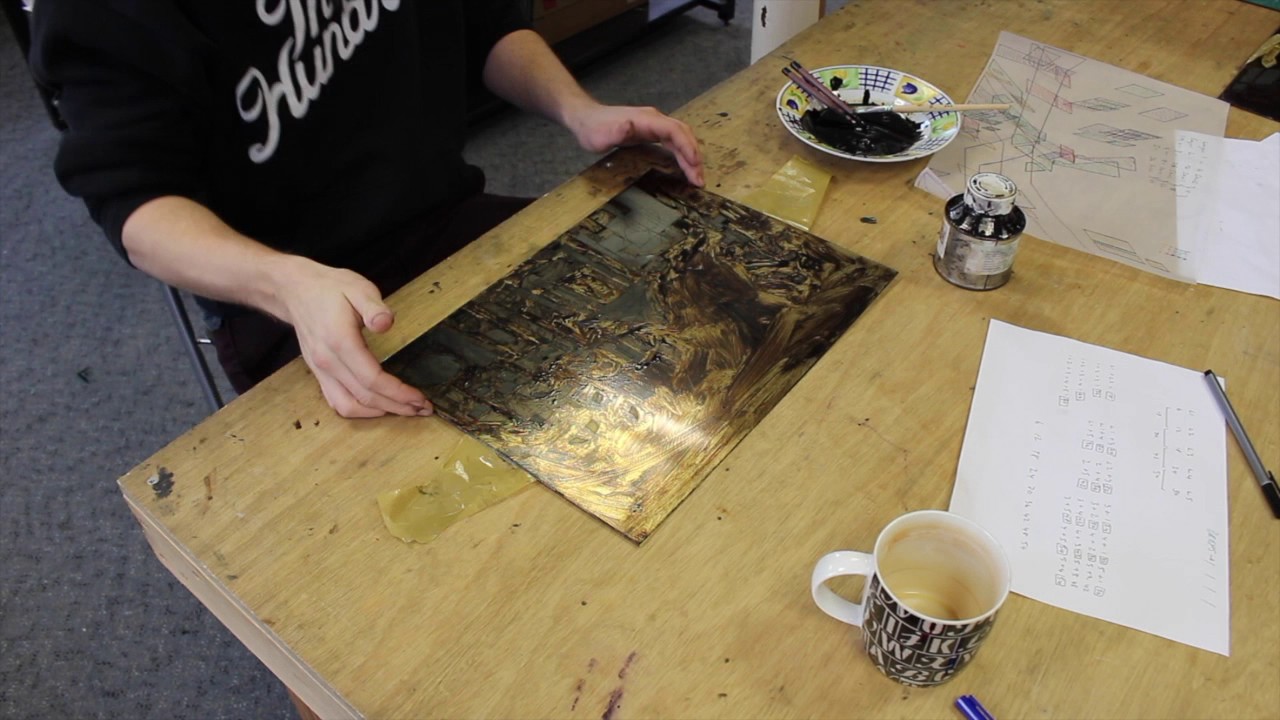 The Etching Process Adding an Aquatint YouTube