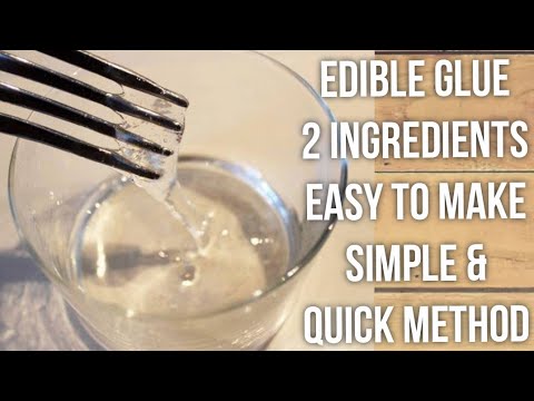Edible glue / How to Make Edible Glue at Home / Edible Gum / Only 2  Ingredients / Easy and Quick 