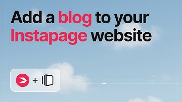 How to add a blog to an Instapage site with DropInBlog