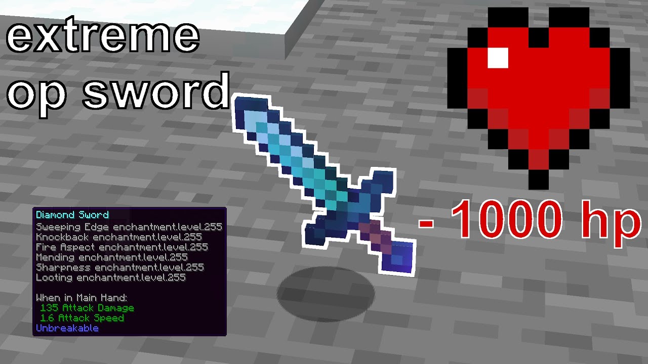 Minecraft OP SWORDS MOD  CRAFT GOD SWORDS AND KILL ANY MINECRAFT