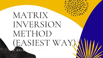 Matrix Inversion Method |easiest way | Oneonementor |Class 9th
