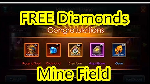 legacy of discord - Getting Free Diamonds and more in MineField!