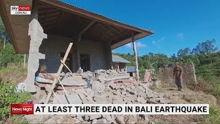 At Least Three Dead, Seven Injured In Bali Earthquake