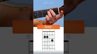 How to play Emin7 chord on Guitar (easy Em variation) #Shorts