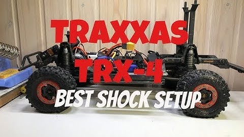 Traxxas TRX-4 How to do BEST shock setup for crawling and bashing.
