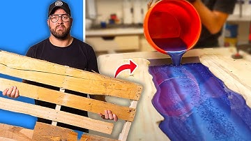Building a River Table with FREE Pallets... Can It Be Sold?