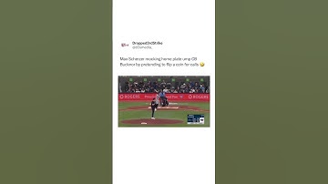 Max Scherzer mocks the umpire by pretending each call is decided by a coin flip